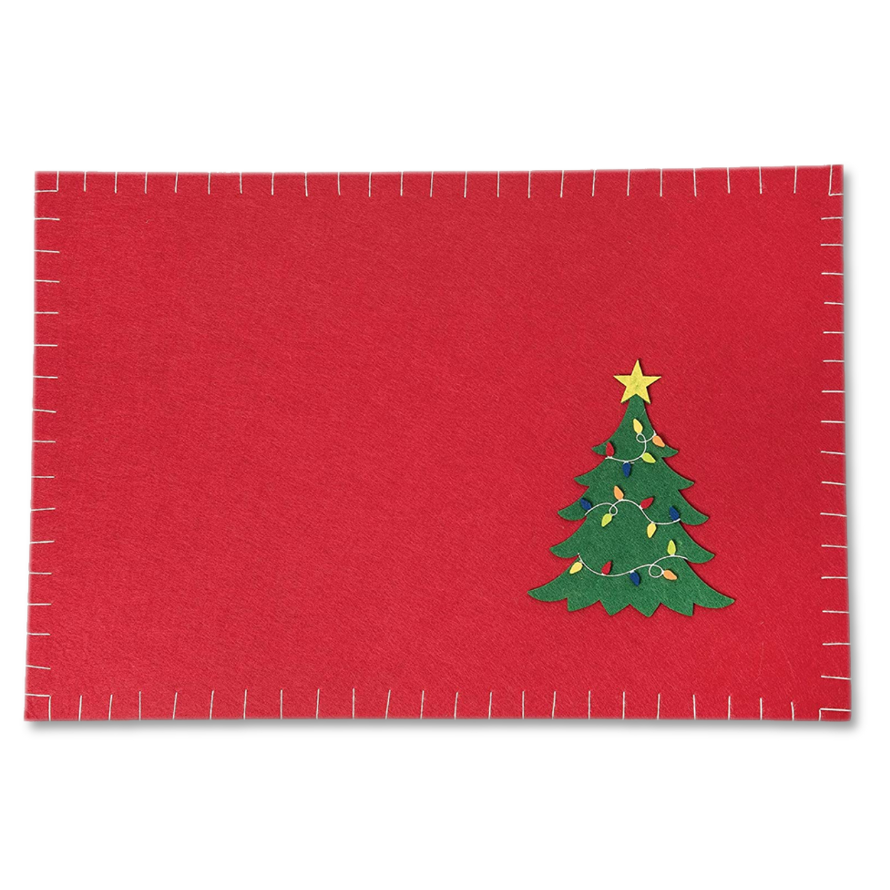 FELT CHRISTMAS TREE PLACEMAT