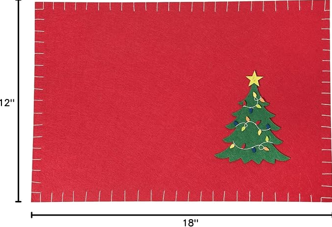FELT CHRISTMAS TREE PLACEMAT