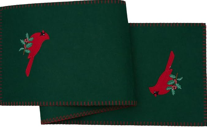 CARDINAL HOLLY FELT RUNNER