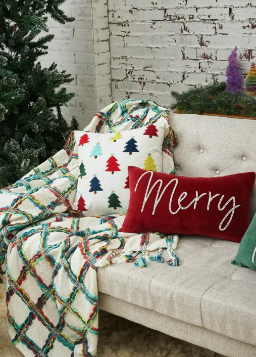 MERRY RUBY VELVET PILLOW
