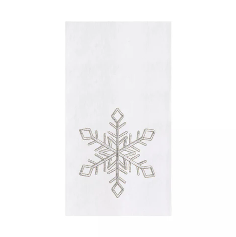CHAMPAGNE SNOWFLAKE TOWEL