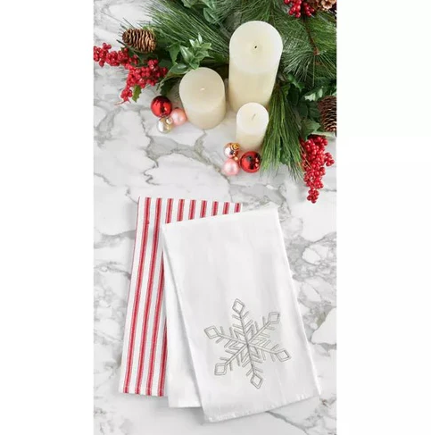 CHAMPAGNE SNOWFLAKE TOWEL
