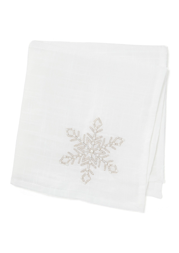 CHAMPAGNE SNOWFLAKE NAPKIN