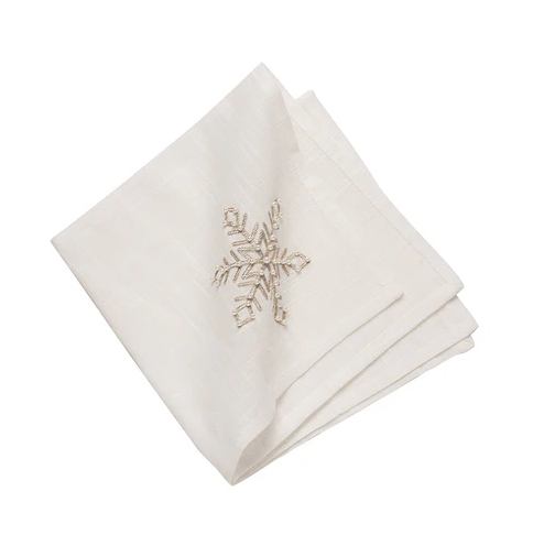 CHAMPAGNE SNOWFLAKE NAPKIN