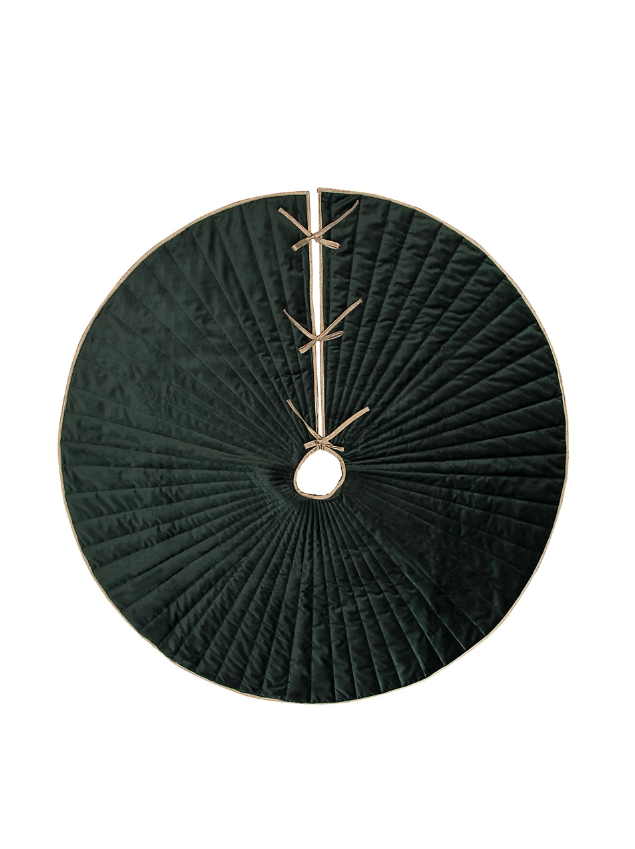 VELVET SPLENDOR GREEN TREESKIRT