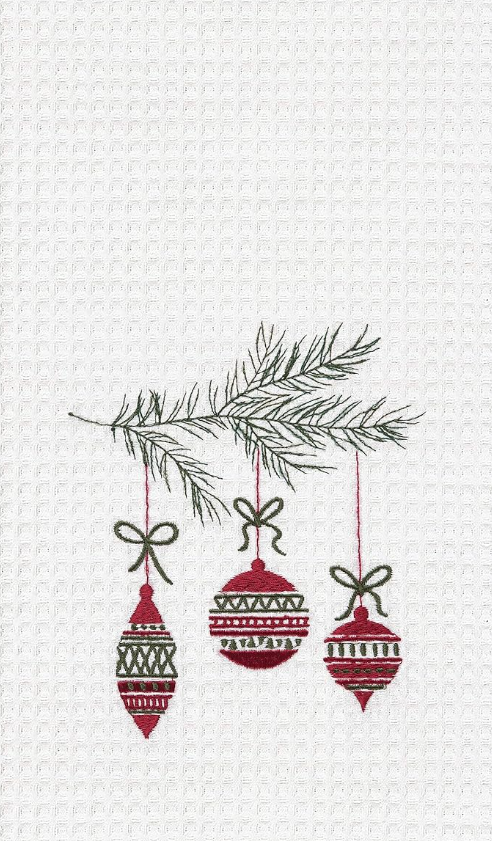 C AND F ORNAMENTS TOWEL
