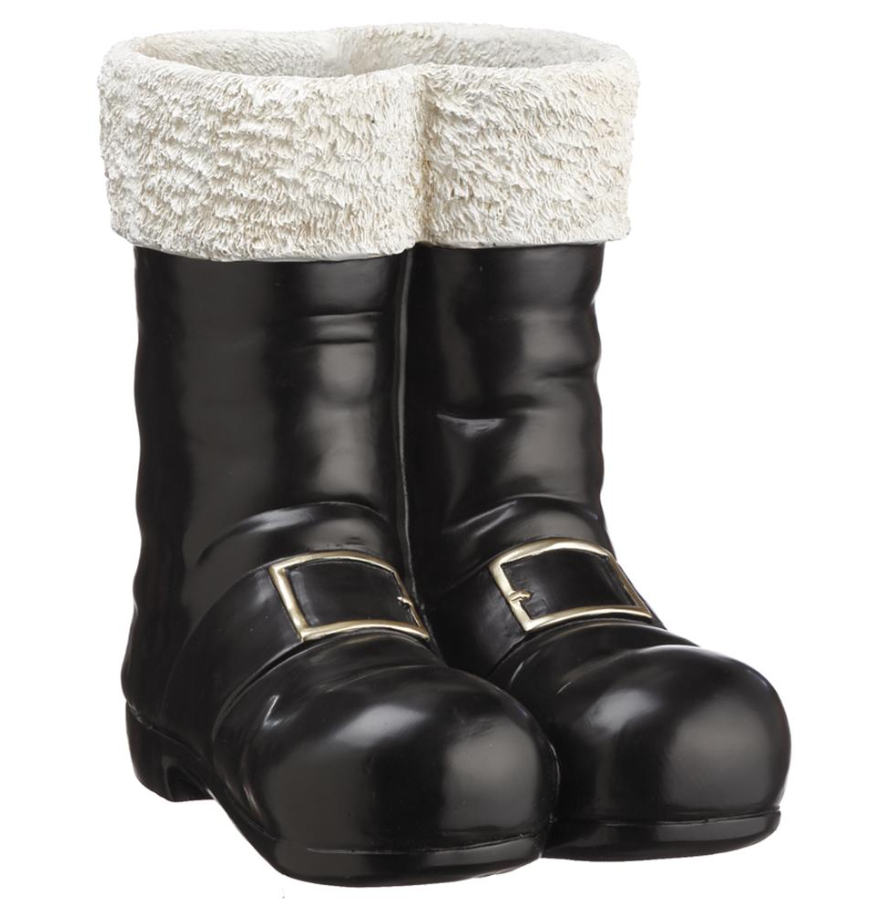 10.25" SANTA'S BOOTS CONTAINER