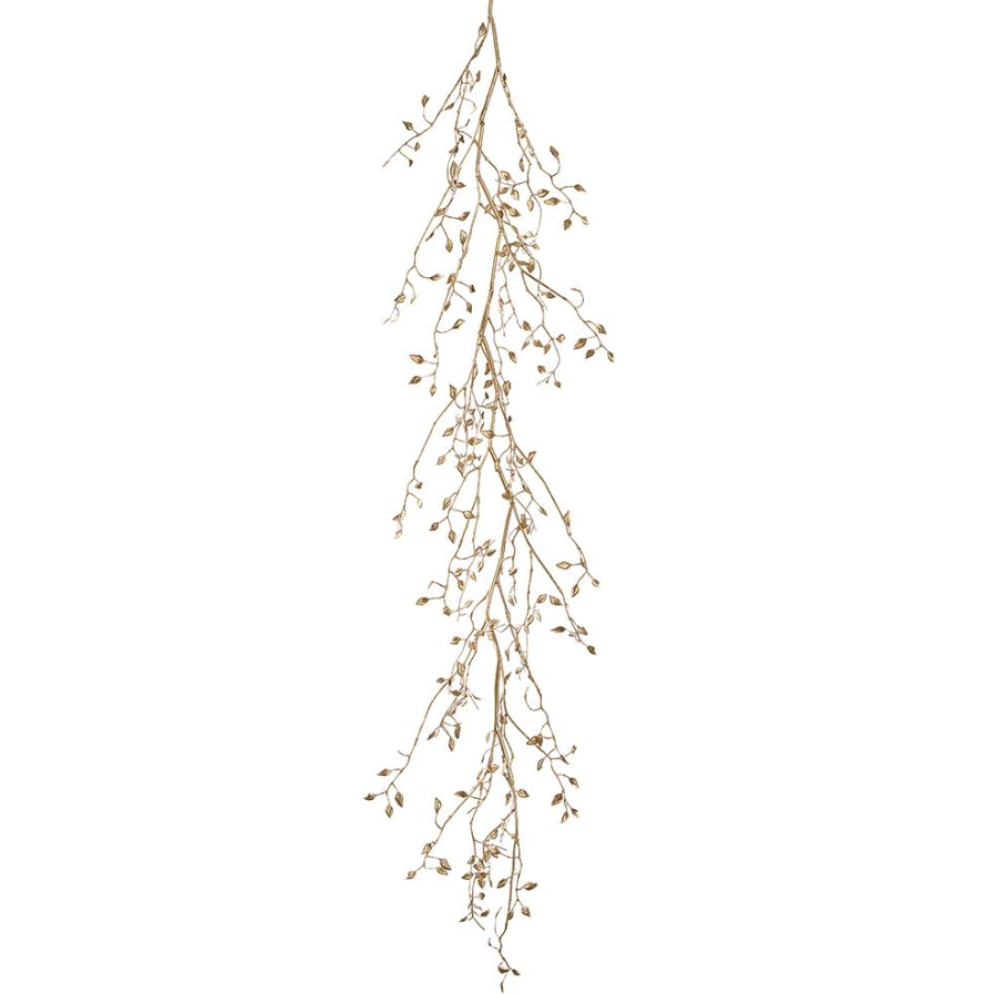 52" METALLIC MINI LEAF GARLAND