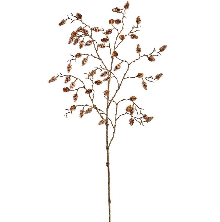 35'' PLASTIC PINE CONE SPRAY GREEN