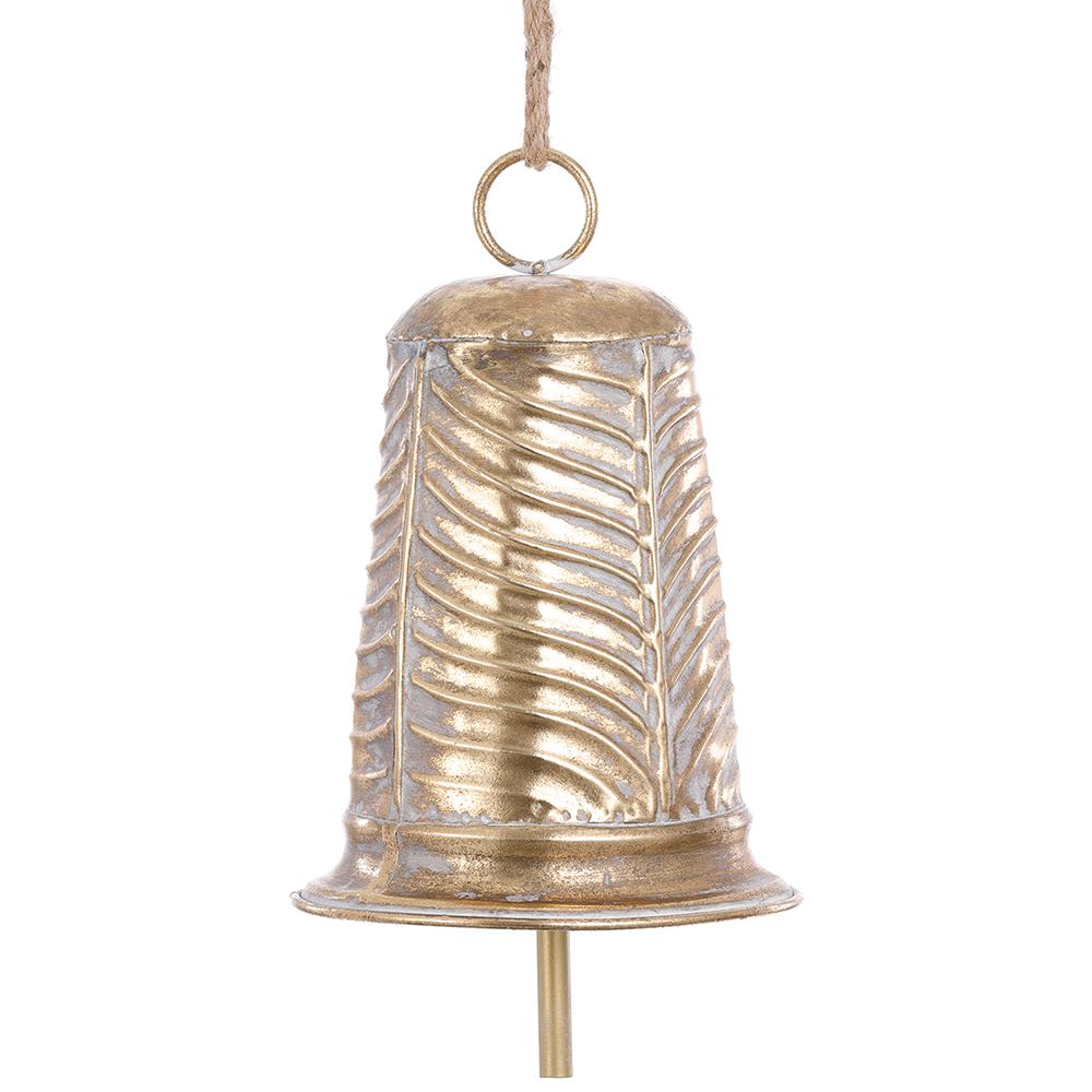 11'' METAL BELL ORNAMENT GOLD