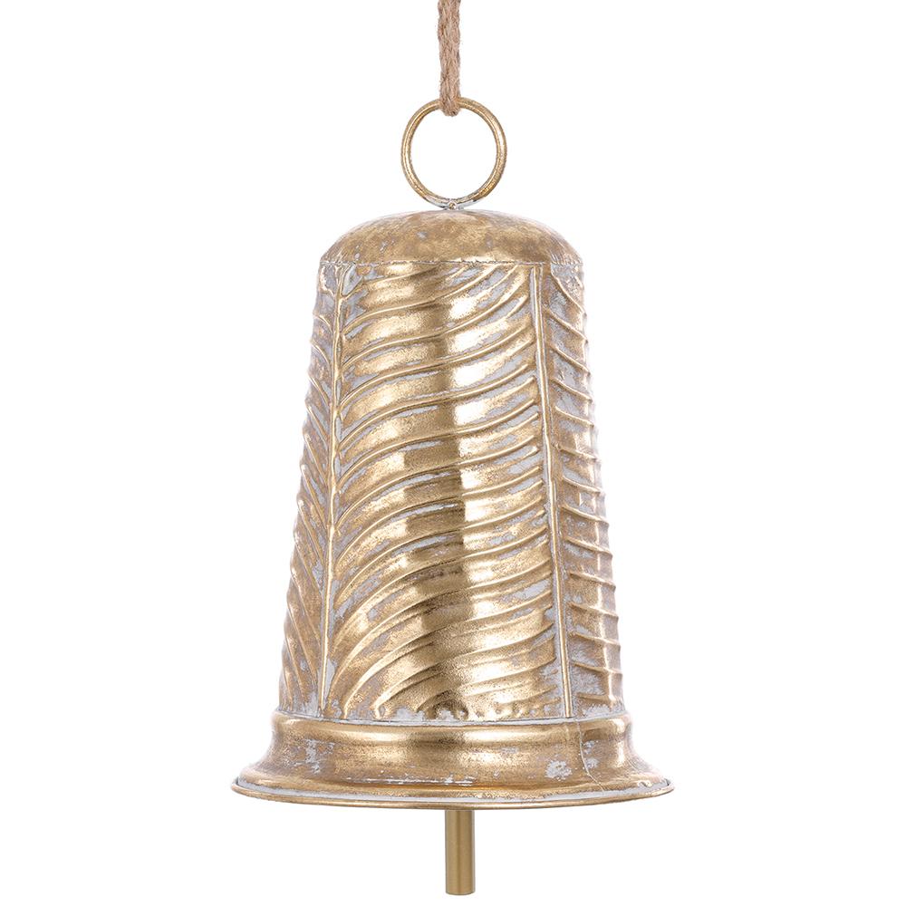 15'' METAL BELL ORNAMENT GOLD