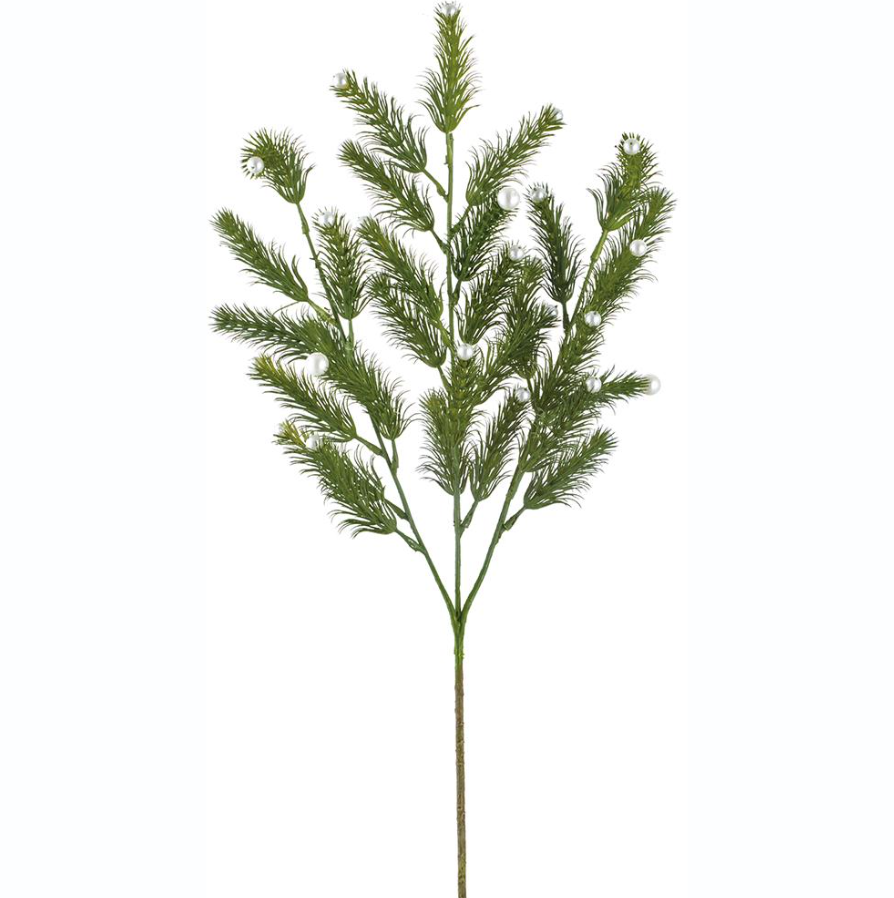 27'' PEARL PINE SPRAY GREEN PEARL