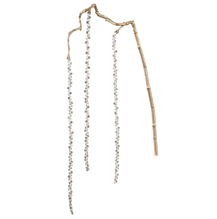 40'' AMARANTHUS HANGING SPRAY SILVER