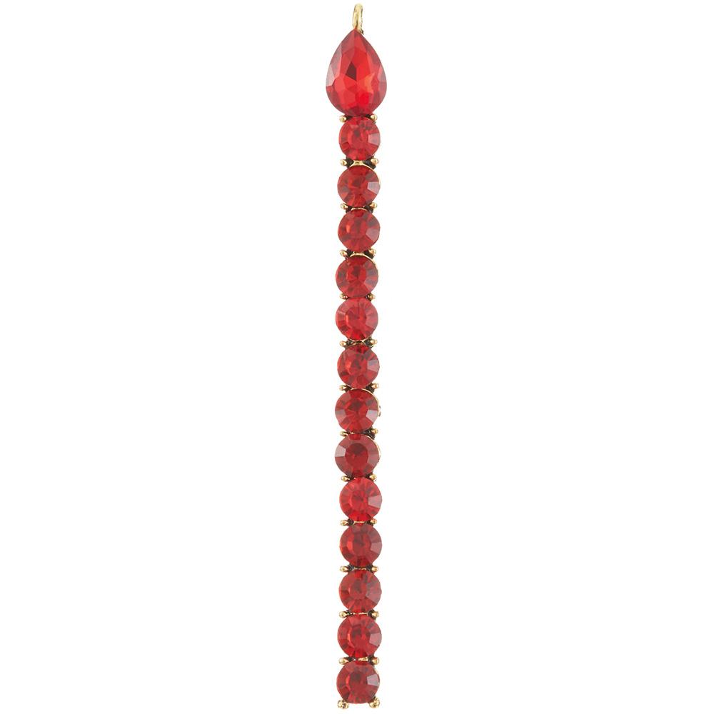 4.5'' DIAMOND ORNAMENT RED