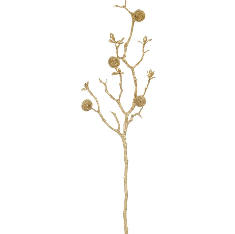 27.5'' METALLIC GLOBE THISTLE SPRAY GOLD