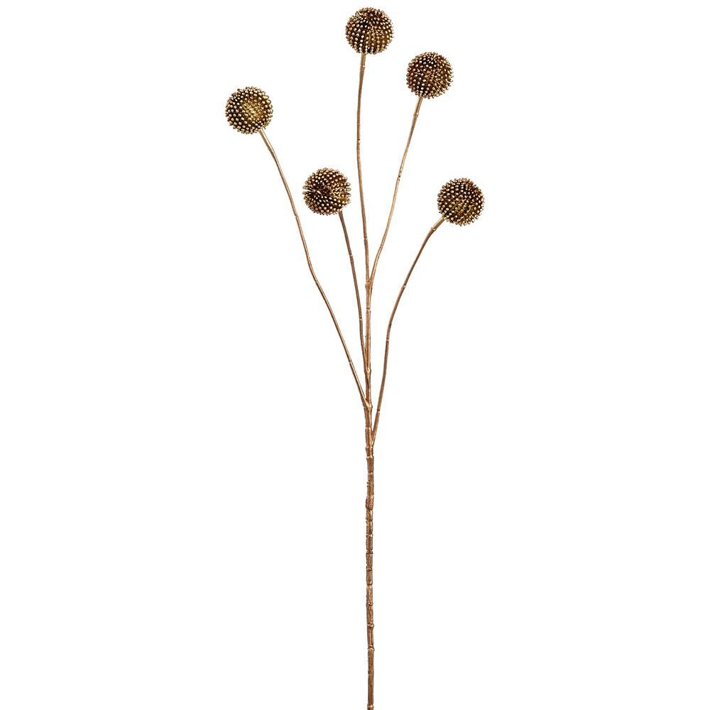 28'' SPRAY METALLIC BILLY BUTTON COPPER GOLD