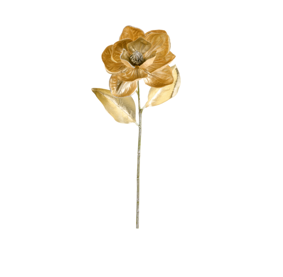 30'' METALLIC GOLD MAGNOLIA STEM