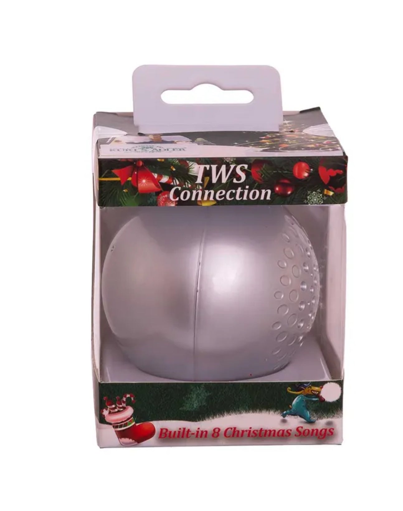 SILVER BLUETOOTH MUSICAL ORNAMENT