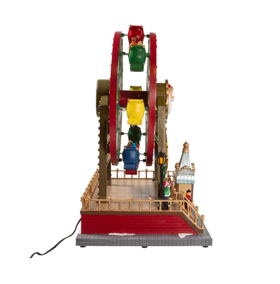 13" Lighted Musical Christmas Ferris Wheel