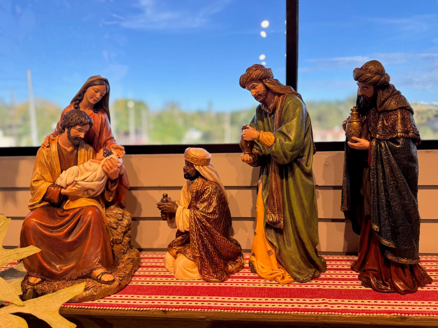 4PC TEXTURED NATIVITY