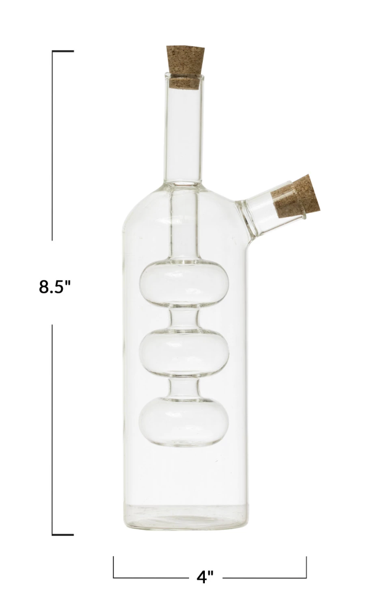 GLASS OIL & VINEGAR CRUET