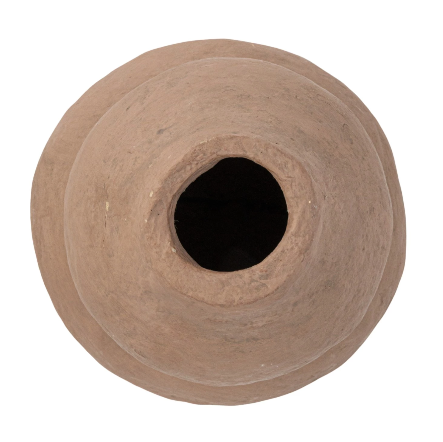 DECORATIVE HANDMADE VASE DUSTY ROSE