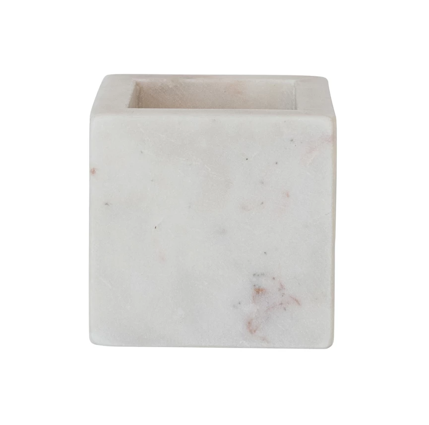 WHITE MARBLE CONTAINER