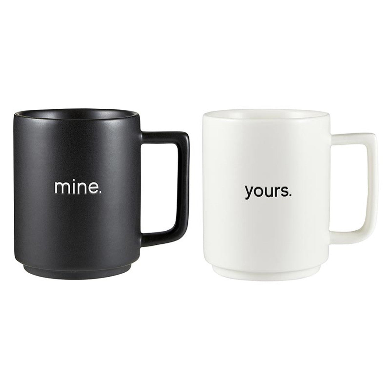 YOURS & MINE MUG SET 15 OZ