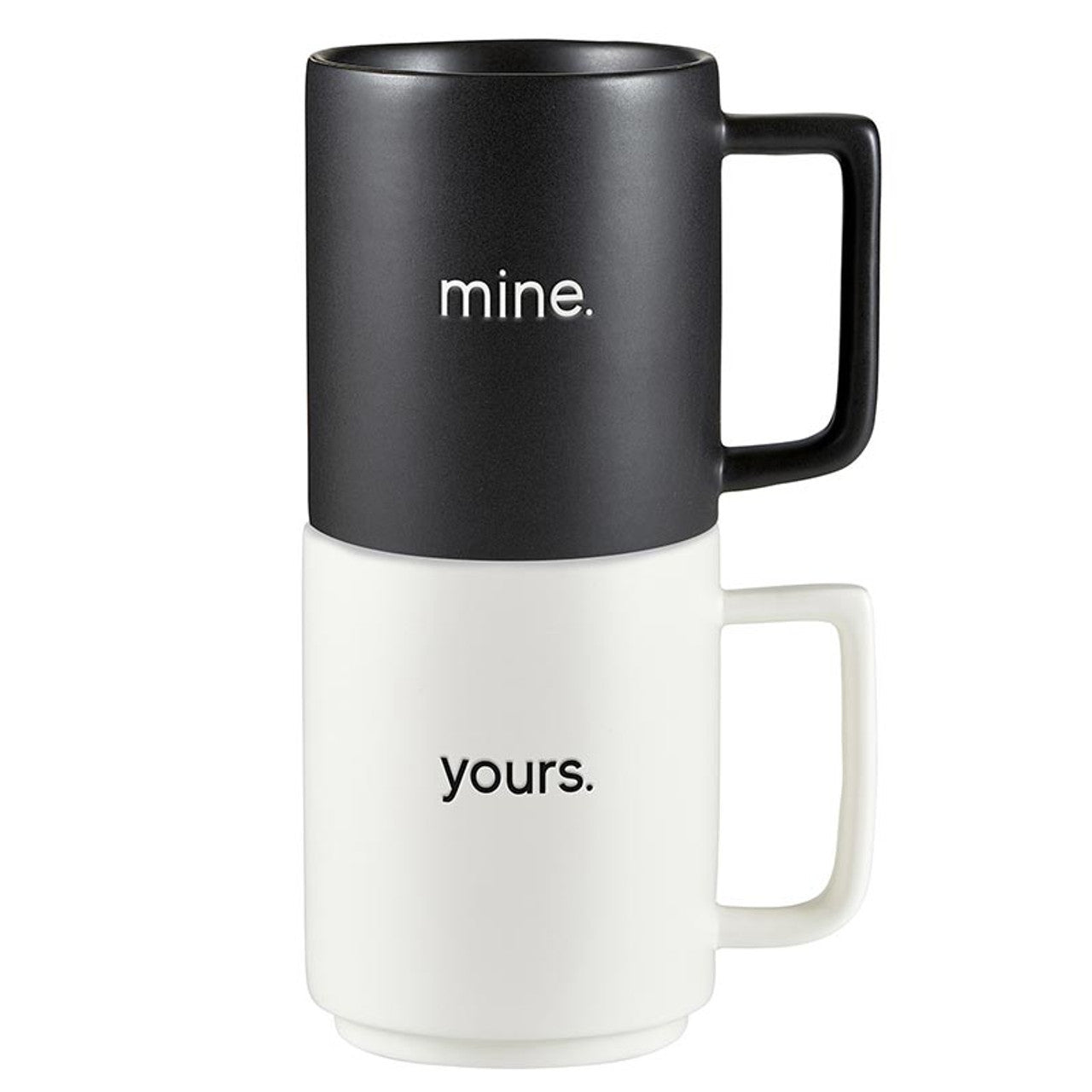 YOURS & MINE MUG SET 15 OZ