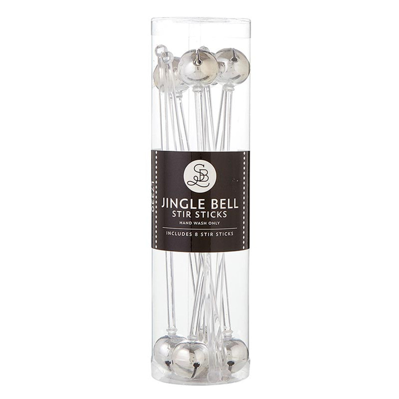 JINGLE BELL STIR STICKS-SILVER