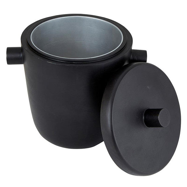 BLACK WOOD ICE BUCKET