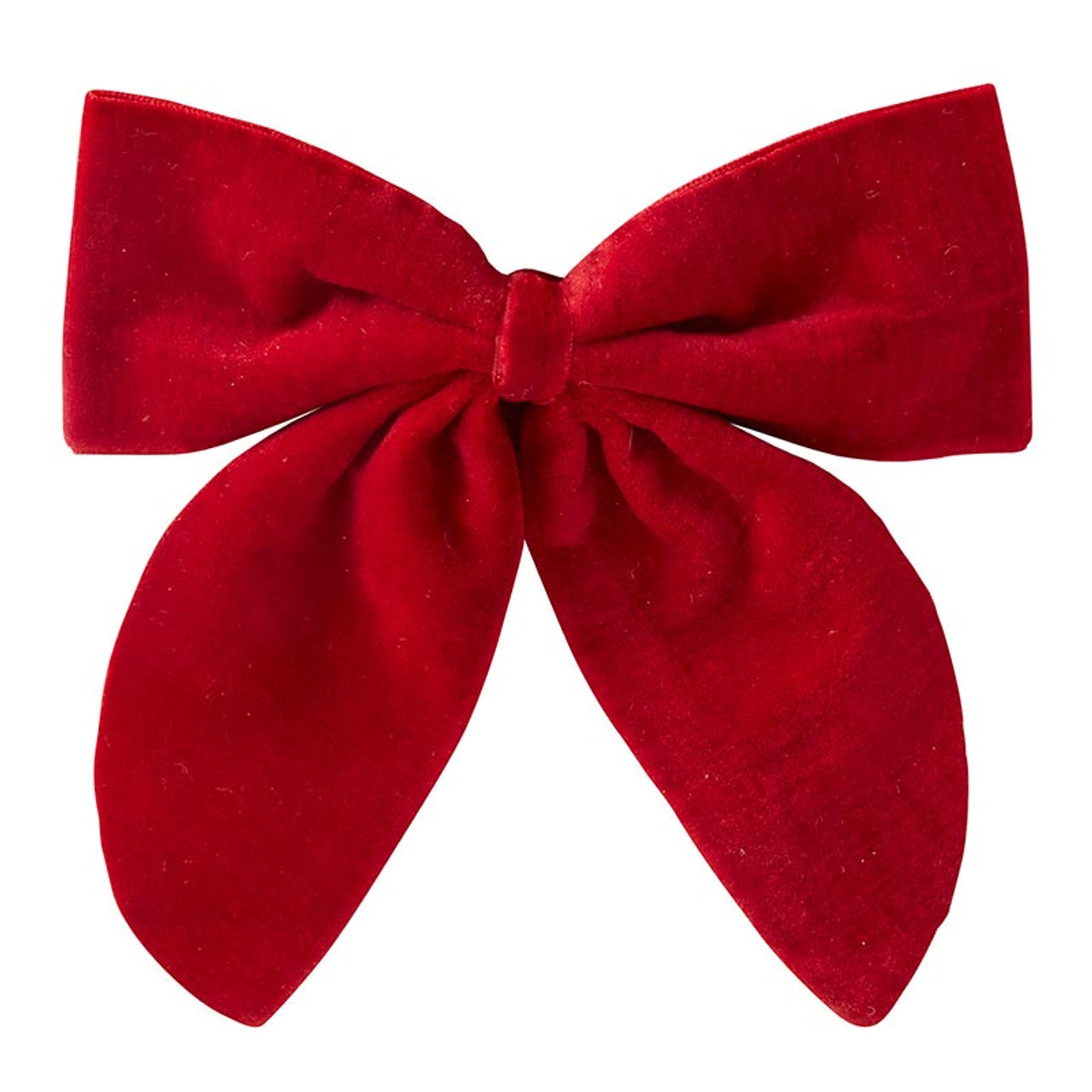 VELVET BOW NAPKIN TIES-RED