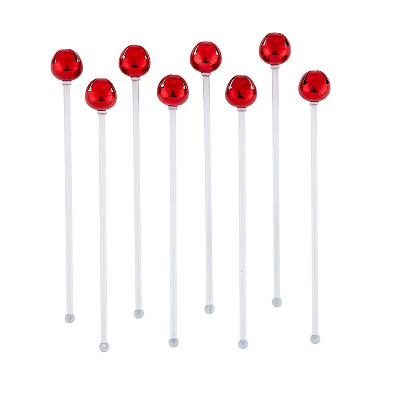 JINGLE BELL STIR STICKS-RED
