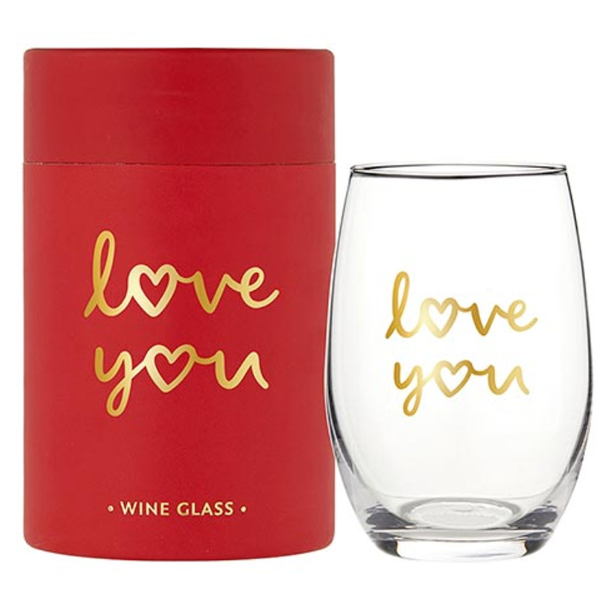 WINE GLASS LOVE YOU
