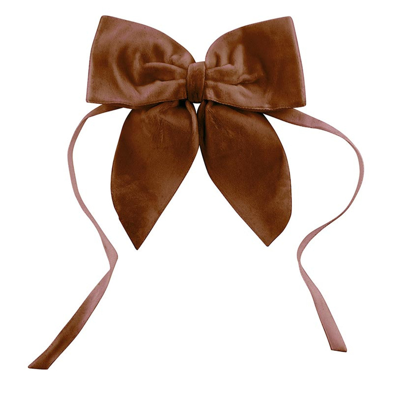 VELVET+NAPKIN TIES-LIGHT BROWN SET OF 4