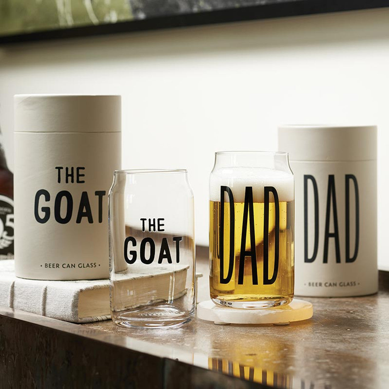 BEER CAN GLASS 16OZ-DAD