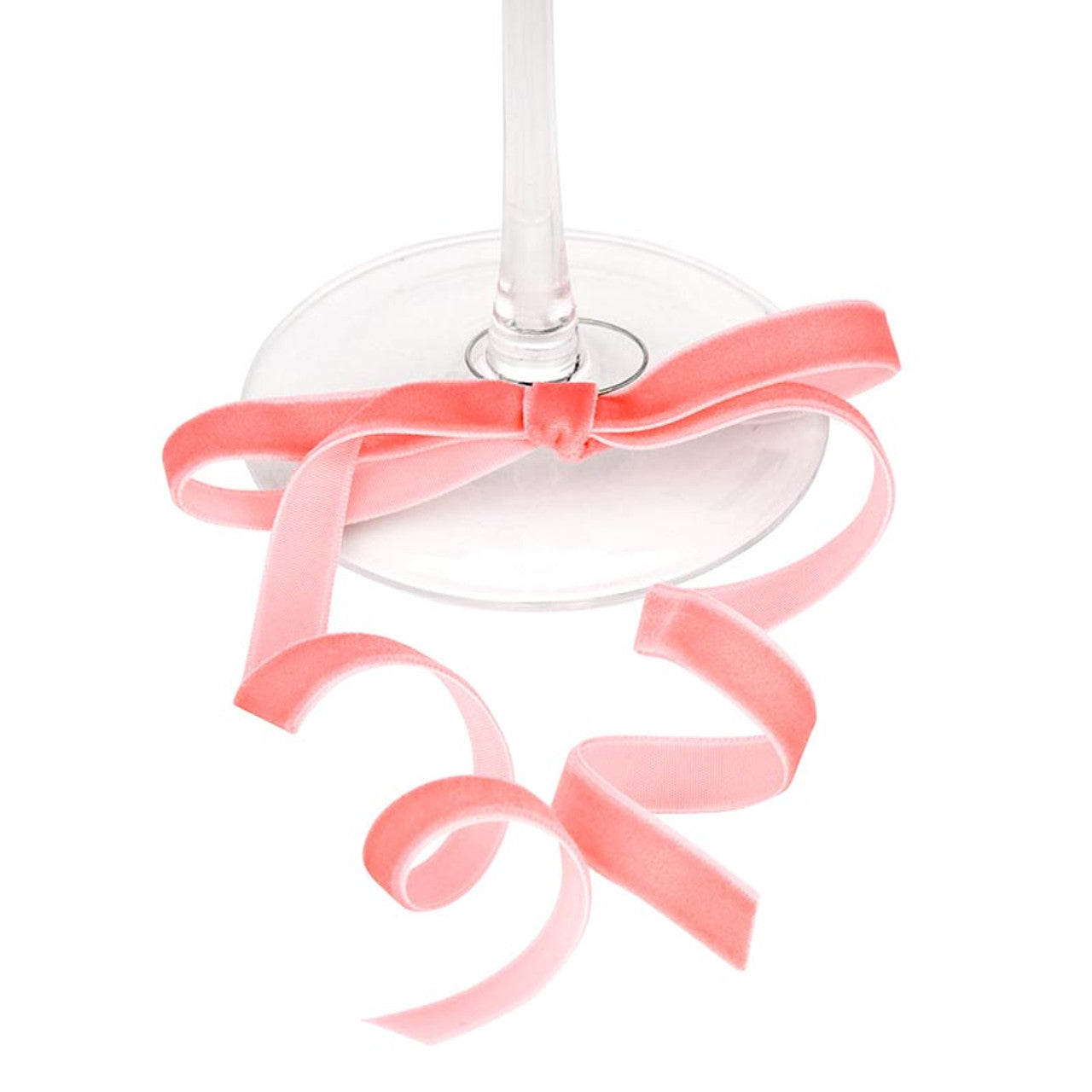 VELVET BOW DRINK WINE CHARMS SET OF 6
