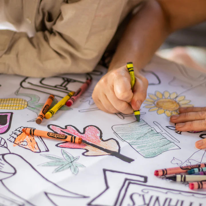 THANKGIVING COLORING TABLECLOTH