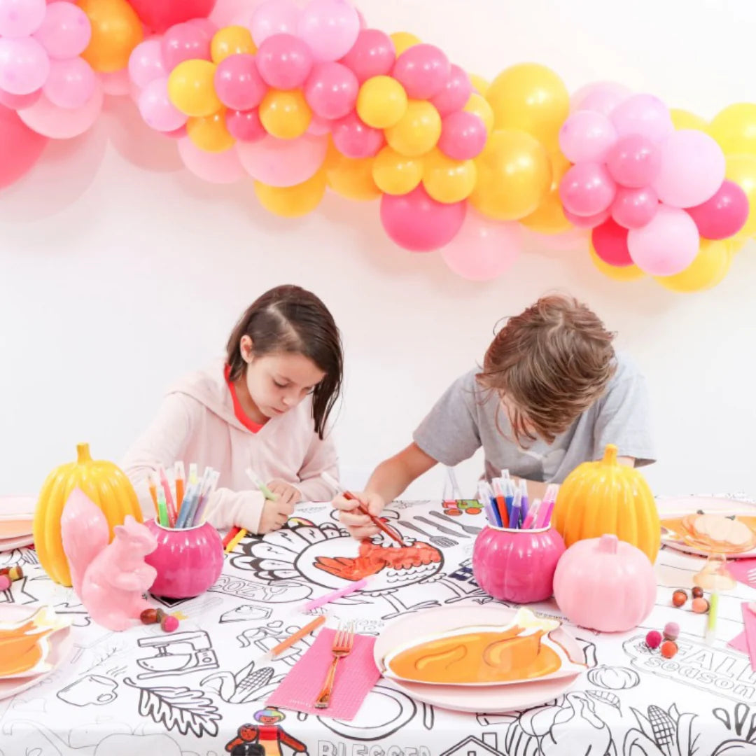 THANKGIVING COLORING TABLECLOTH