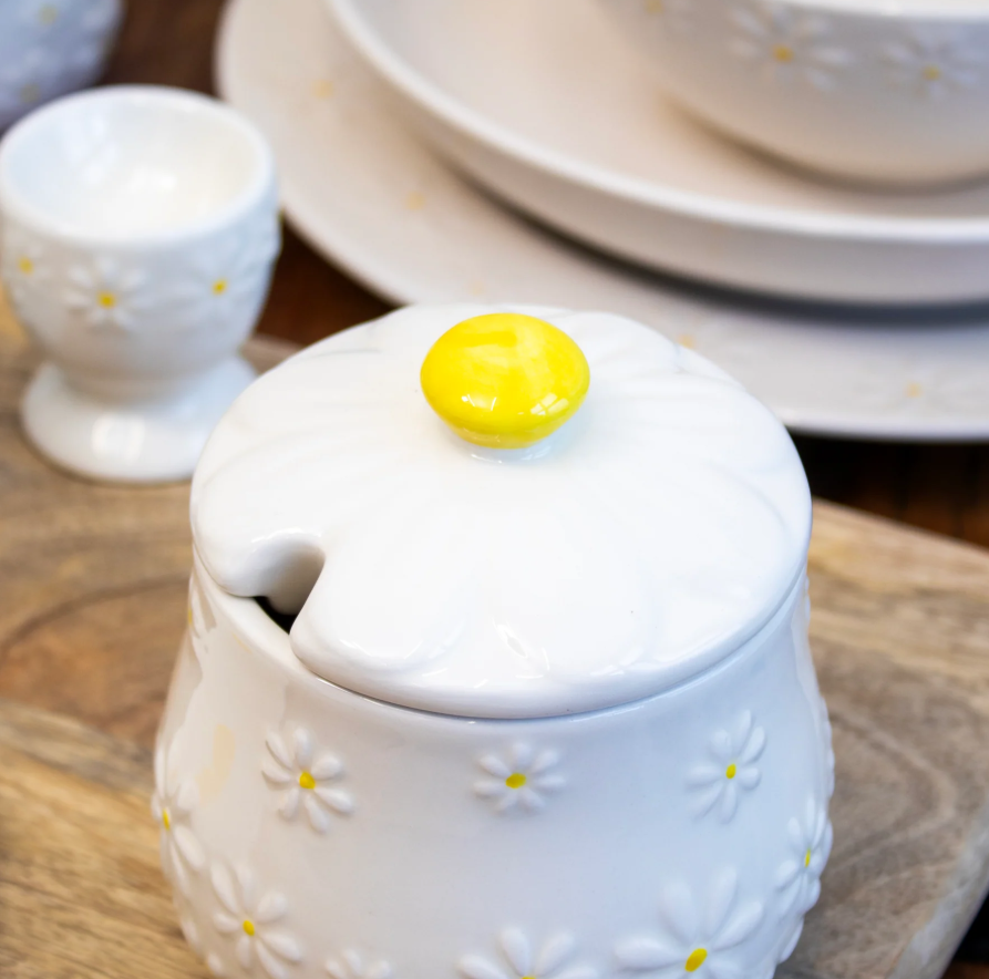 PRICE & KENSINGTON DAISY HONEY POT AND DRIZZLER