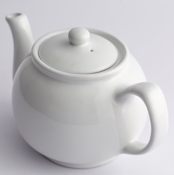 PRICE & KENSINGTON WHITE 6CUP TEAPOT