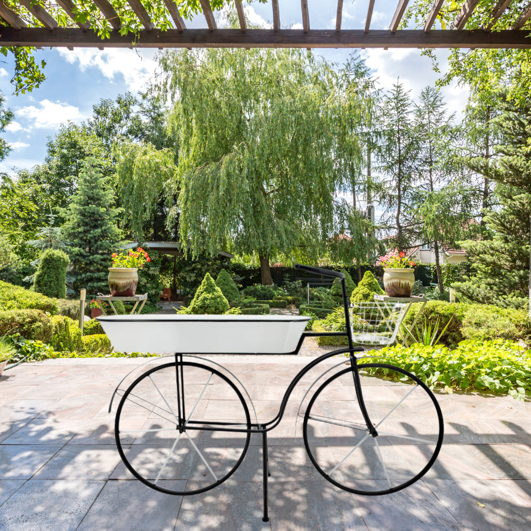 METAL 30" BIKE PLANTER