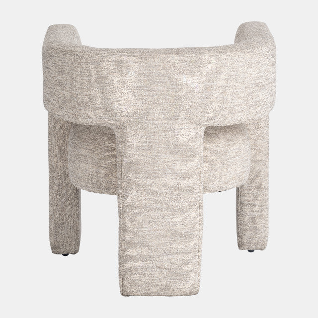 ROUND BACK CHAIR BEIGE