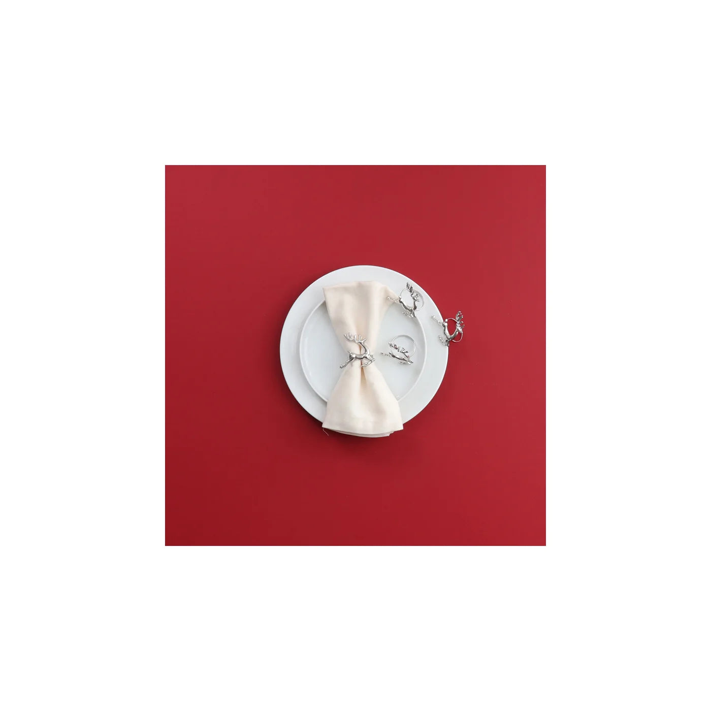 RUNNING REINDEER NAPKIN RINGS