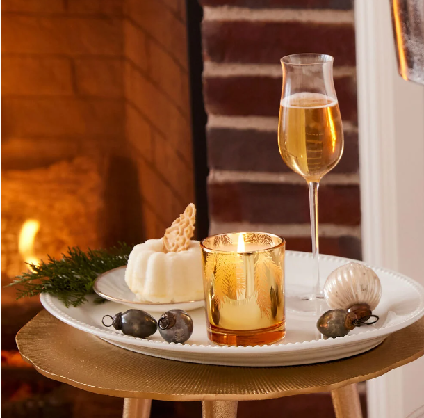 Frasier Fir Gilded Gold Poured Candle 6.5 oz