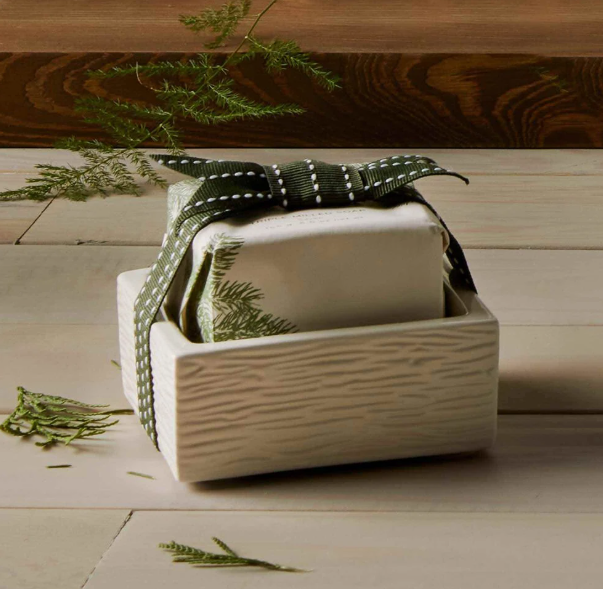 FRASIER FIR BAR SOAP & DISH SET