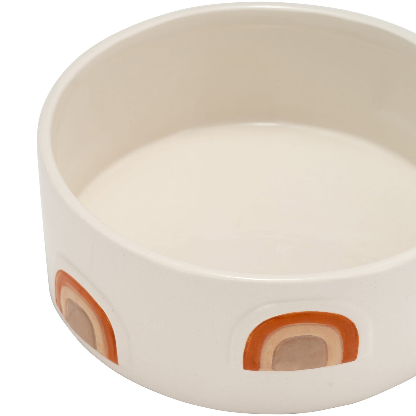 CERAMIC 4" SOFT RAINBOW PET BOWL
