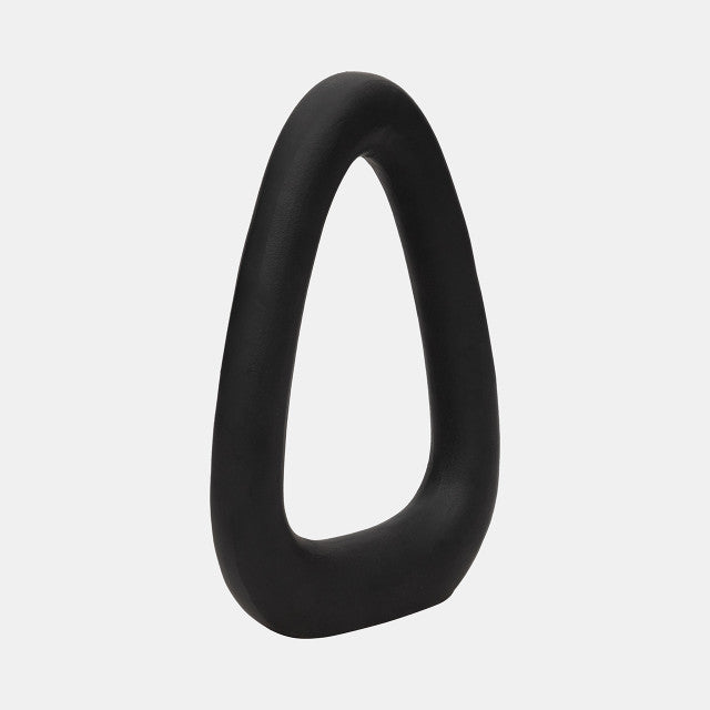 METAL 14" OPEN CUT OUT SCULPTURE BLACK