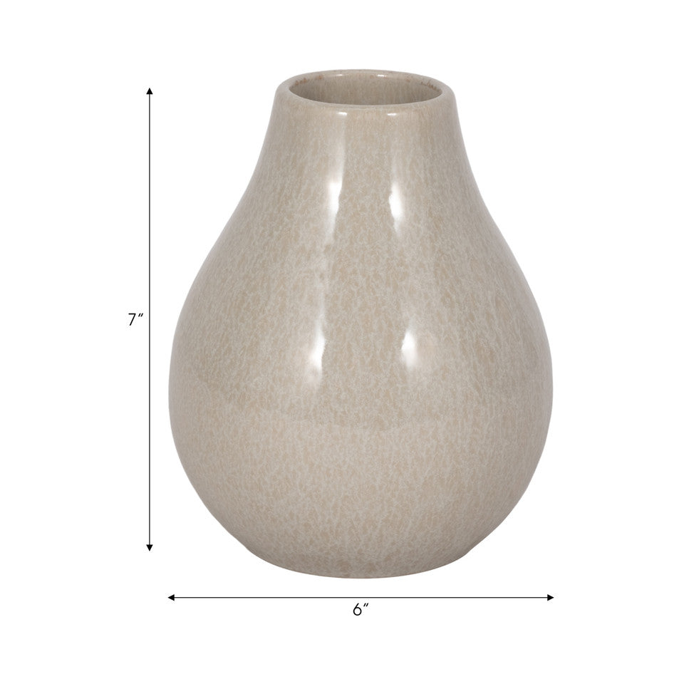 7" GARGAIN DECANTER VASE GRAY