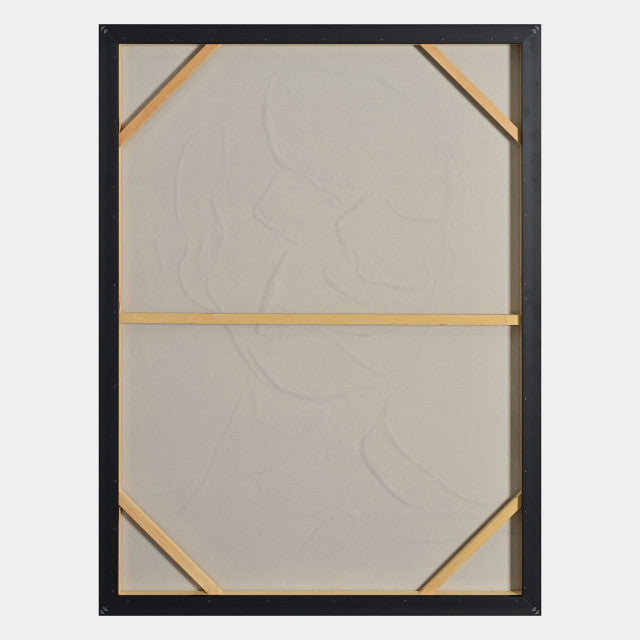 36'' X 48" ABSTRACT FACE ON CANVAS WHITE